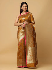 Blue Banarasi Katan Silk Butti Saree