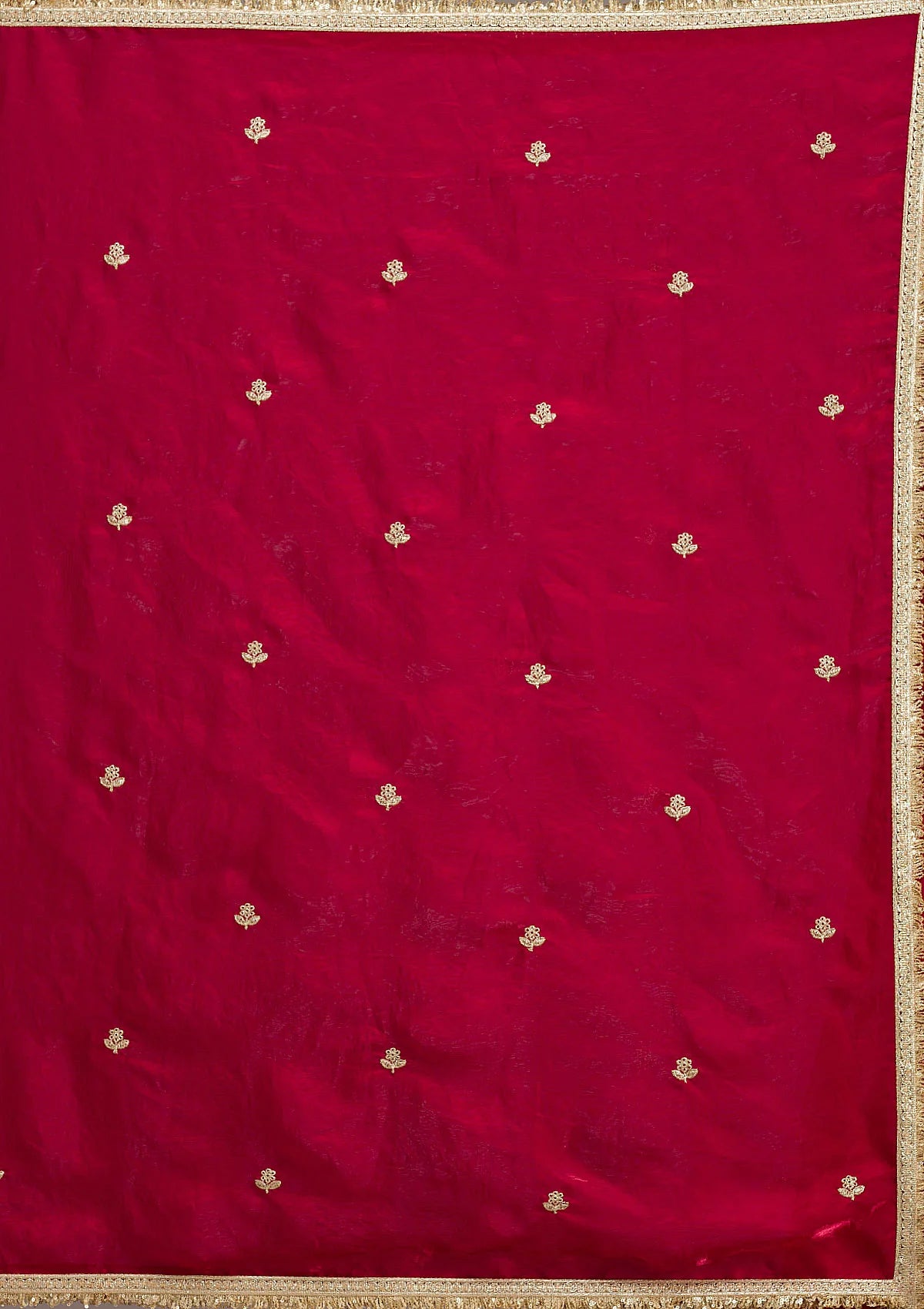 Black Tissue Gold Zariwork Saree With Matching Blouse Piece