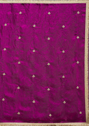 Black Tissue Gold Zariwork Saree With Matching Blouse Piece