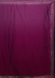 Ombre Wine Stonework Satin Designer Saree