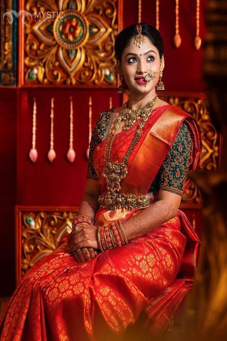 Fanciful Banarasi Pure Soft Silk Orange Saree Fashion