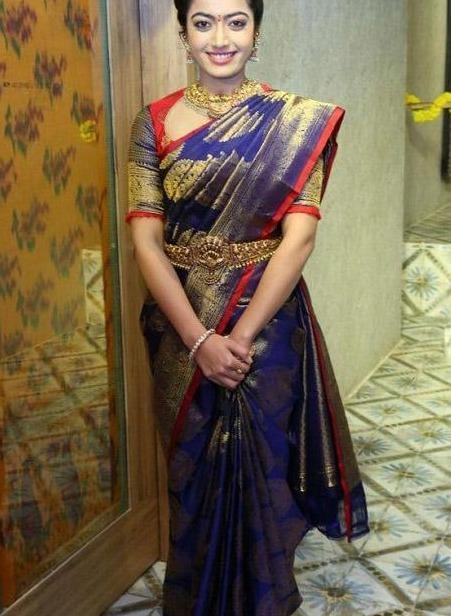 Unique Dark Navy blue Colour Kotta Pure Soft Silk Saree B262