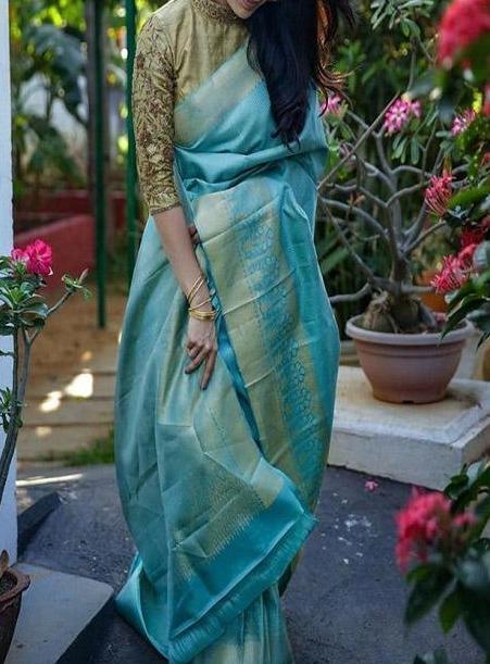 Trendy Banarasi Pure Soft Silk Jacquard Saree B293