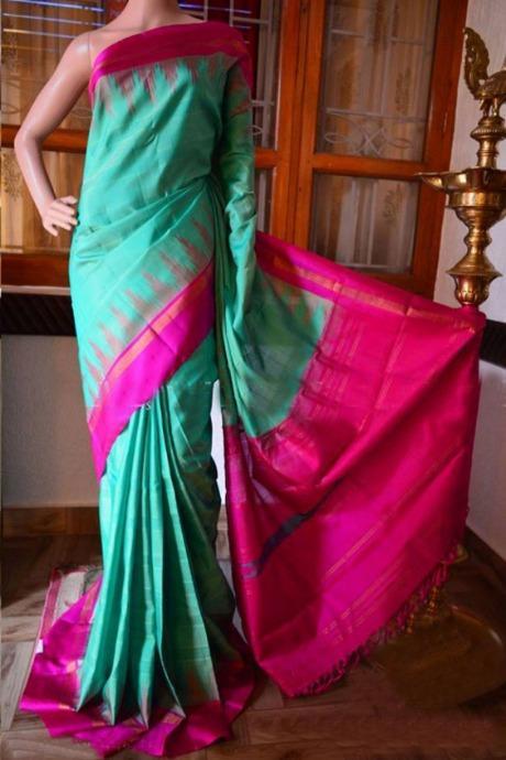Fanciful Banarasi Pure Soft Silk Multi Color Saree Fashion